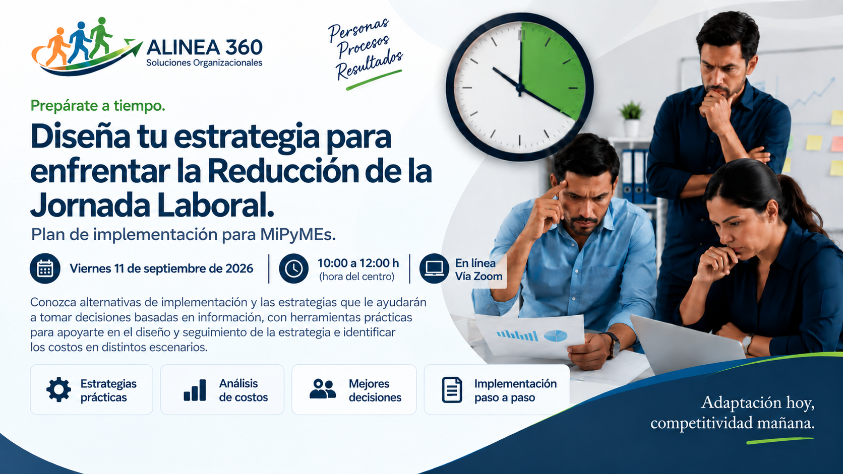 Diseña tu estrategia para enfrentar la Reducción de la Jornada Laboral